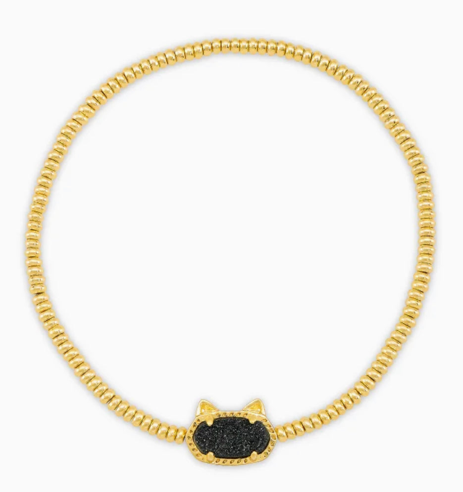 Buy Kendra Scott Edie Cuff Bracelet in Black Opaque Glass, 14k Gold-Plated  at Amazon.in